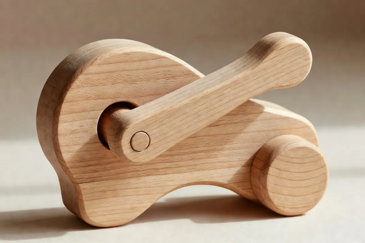 Mécanisme en bois artisanal jouet russe traditionnel