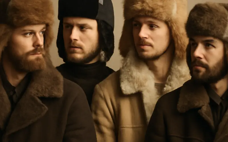 Differents styles de chapka homme en fourrure et cuir