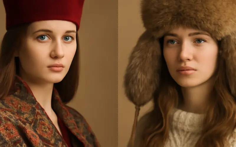 Comparaison entre toque russe et chapka traditionnelle