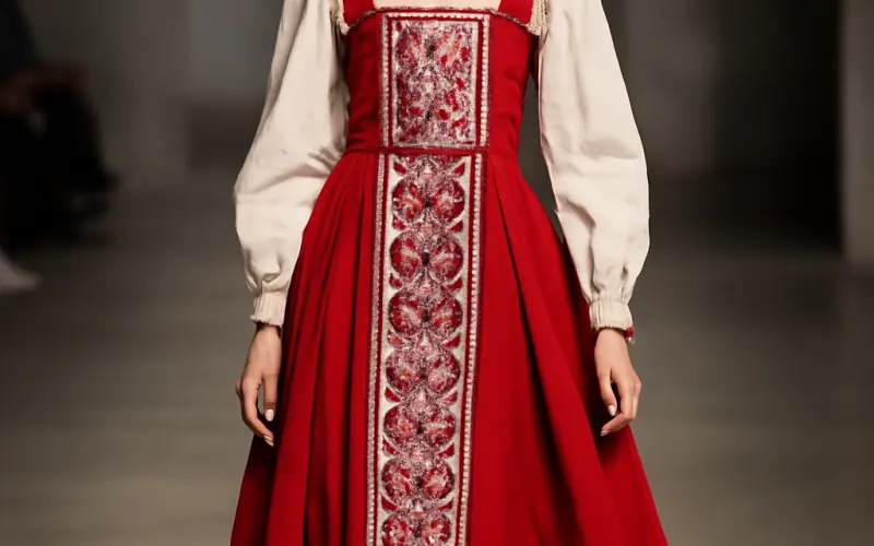 Renaissance du costume russe dans la mode contemporaine et les fetes traditionnelles
