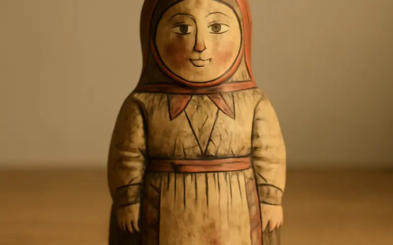 Premiere matriochka historique de 1890 en costume paysan