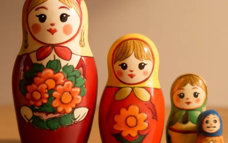 Selection de matriochkas adaptees aux differents ages des enfants